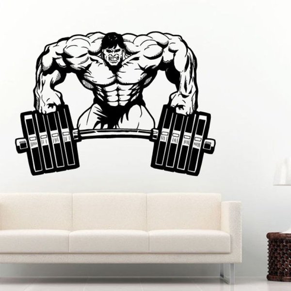 Фитнес наклейки на стены