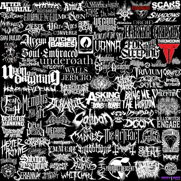 Логотипы рок групп