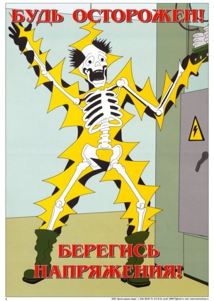Плакаты по технике безопасности