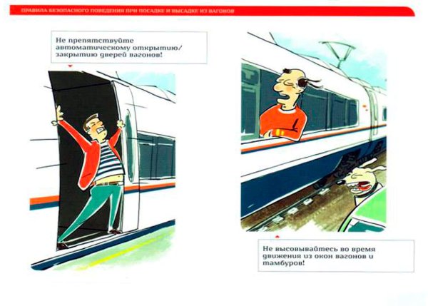 Правило безопасности в поезде