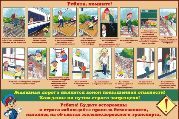 Памятка безопасность на Железнодорожном транспорте