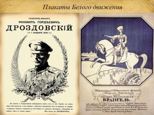 Плакаты белого движения