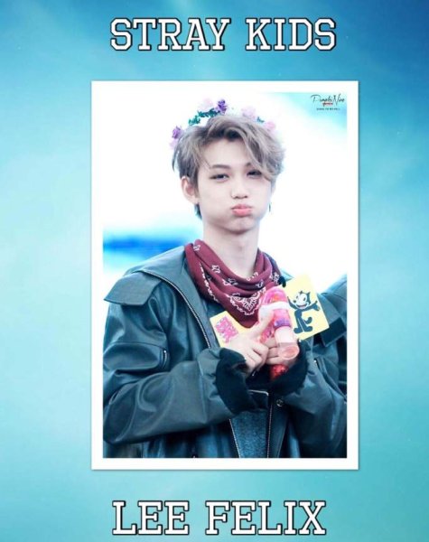 Stray Kids Феликс плакат