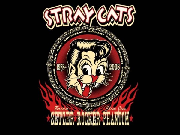 Stray Cats логотип группы