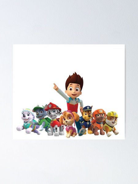 Щенячий патруль значки с героями