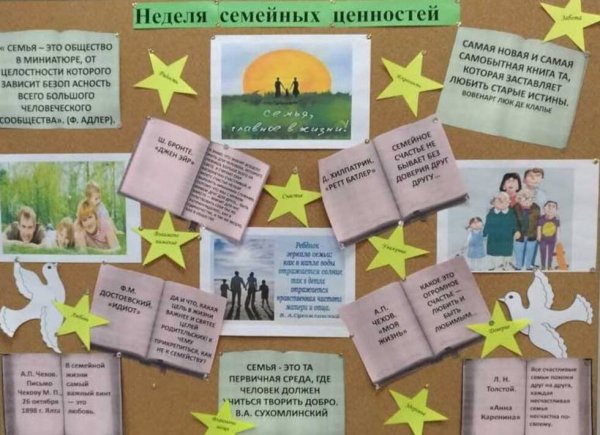 Семейные ценности плакат
