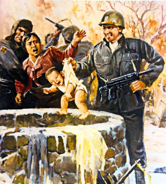 КНДР картины зверства американцев