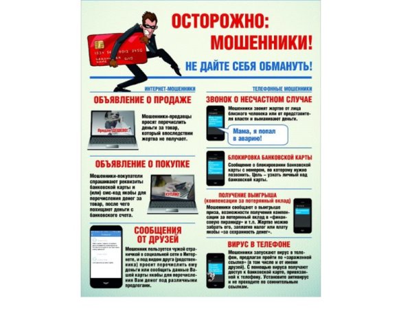 Листовки по мошенничеству