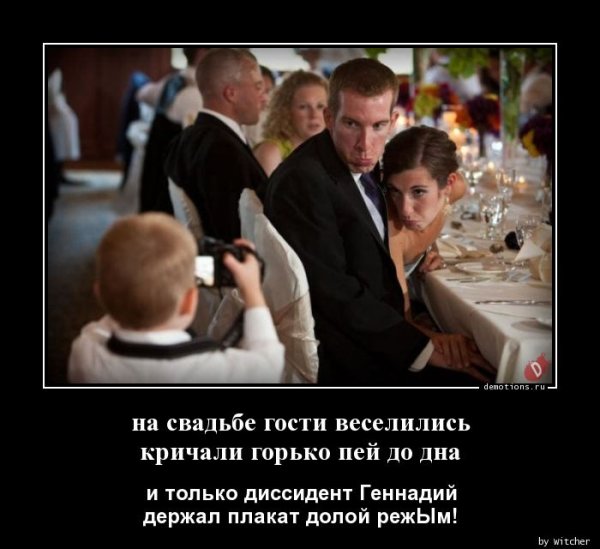 Диссидент держал плакат долой режим