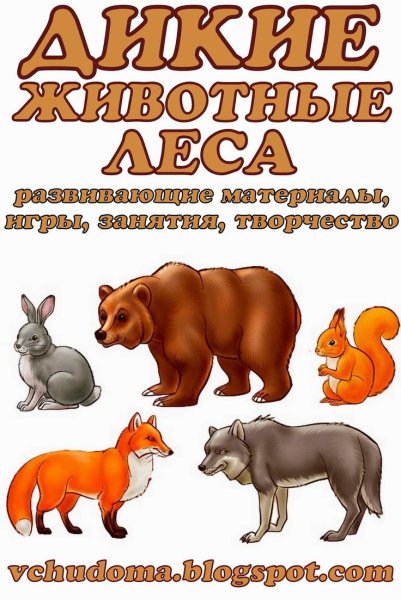 Дикие животные для детей