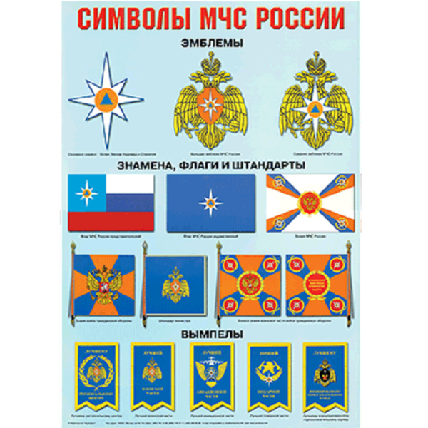 Плакат к юбилею МЧС