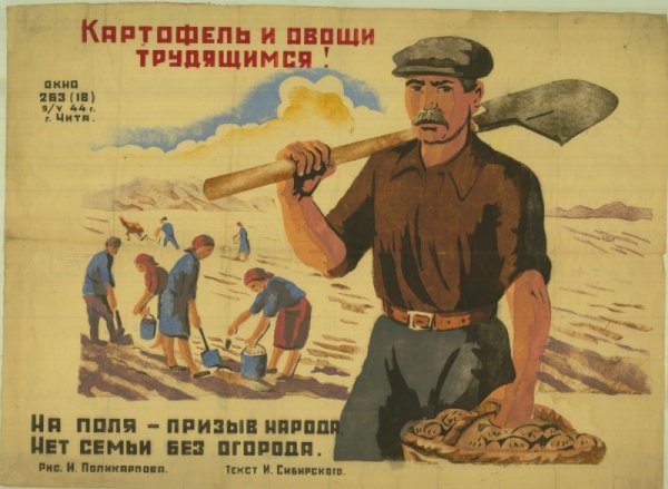 Советские плакаты с картошкой