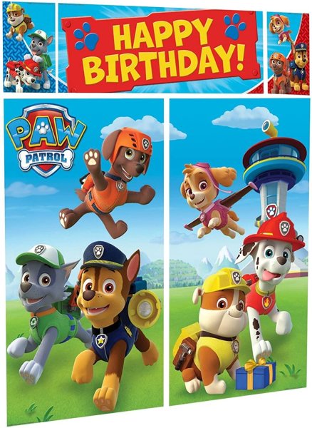 Баннер Щенячий патруль на день рождения