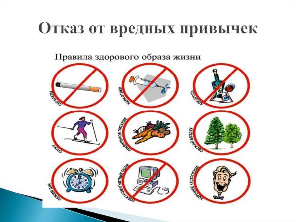 Правильный образ жизни плакат