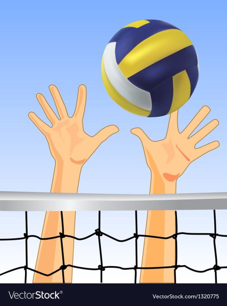 Плакат на тему волейбол