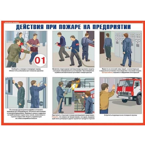 Пожарная безопасность действия при пожаре на предприятии
