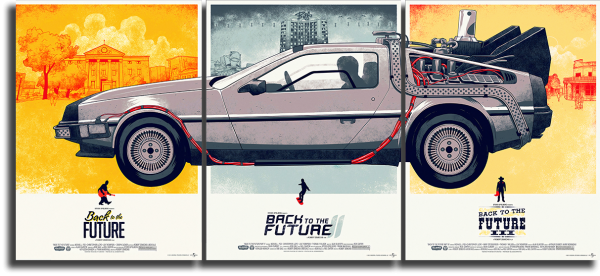 Назад в будущее DELOREAN Постер