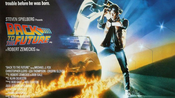 Назад в будущее Делориан Постер