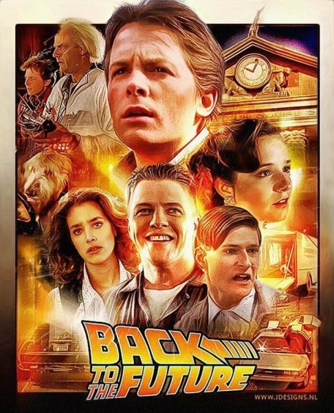 Постер к фильму назад в будущее