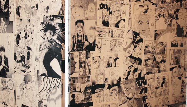 Стена из манги Наруто