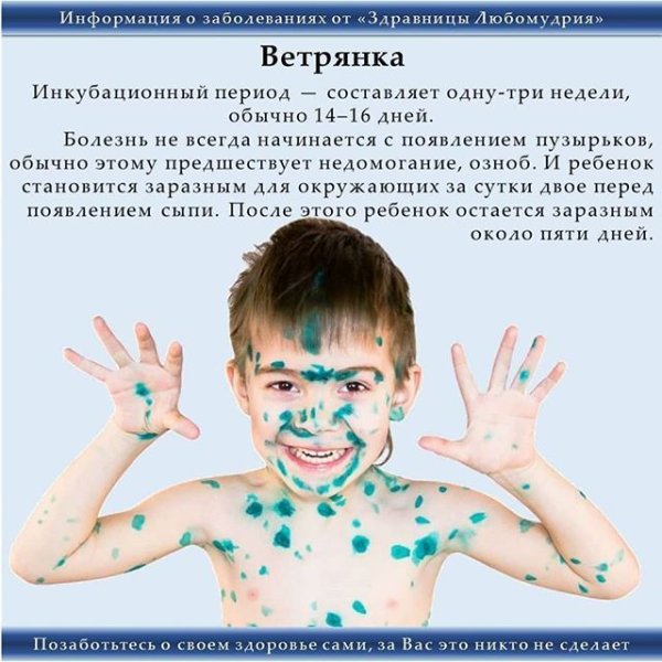 Ветряная оспа профилактика буклет