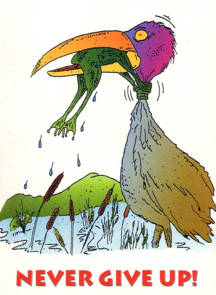 Никогда не сдавайся цапля