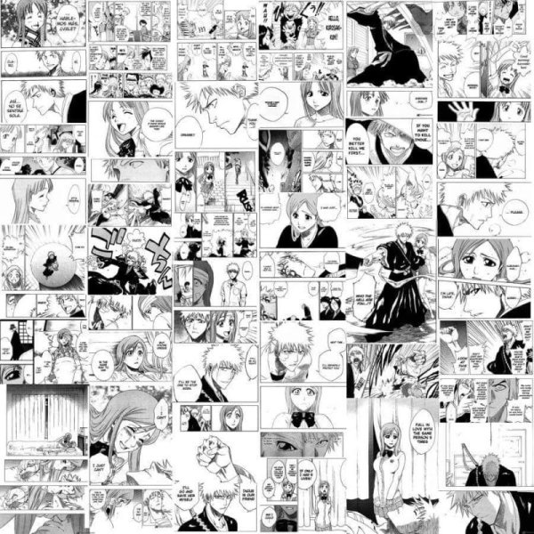 Аниме комиксы черно белые