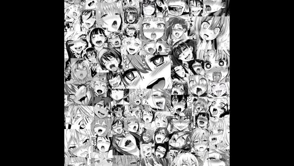 Аниме ахегао коллаж