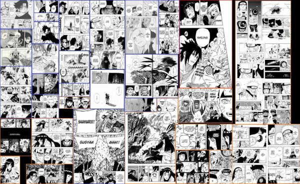 Наруто Манга коллаж