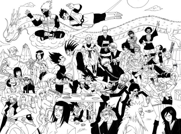 Ван Пис Манга Наруто