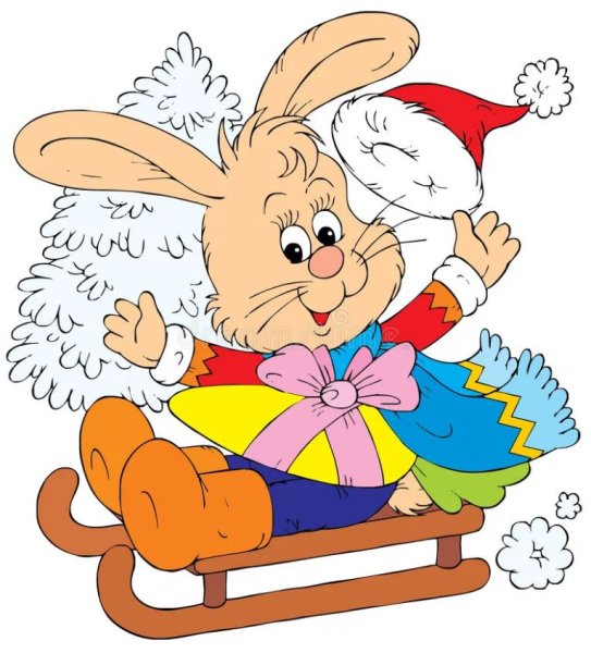 Зайка с елкой