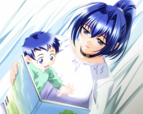 Аниме мать и ребенок