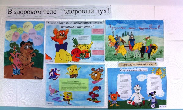 Плакат на тему в здоровом теле здоровый дух