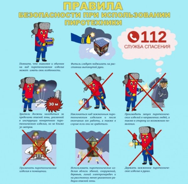 Безопасность при использовании пиротехнических средств