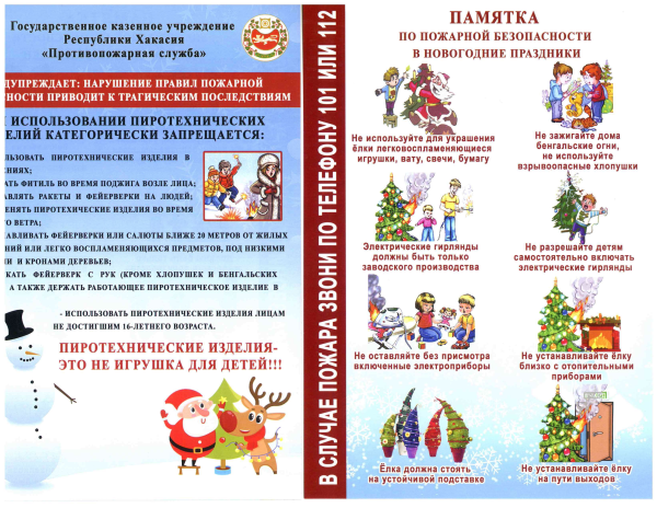 Безопасность в новогодние праздники