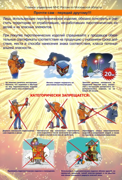 Безопасность использования пиротехнических изделий