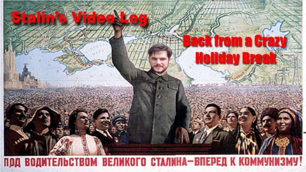 Под водительством Великого Сталина вперед к коммунизму