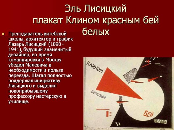 Эль Лисицкий картины Клин