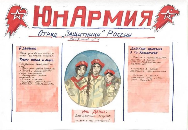 Символ юнармейского движения