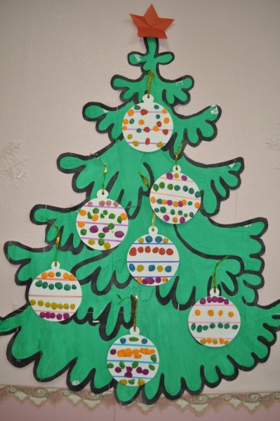 Объемный новогодний плакат