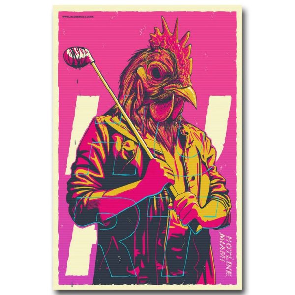 Хотлайн Майами Постер Постер