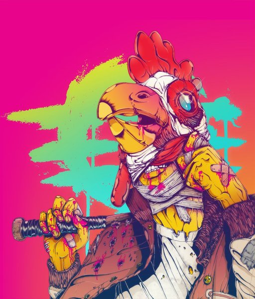 Приспешник Hotline Miami 2 арт