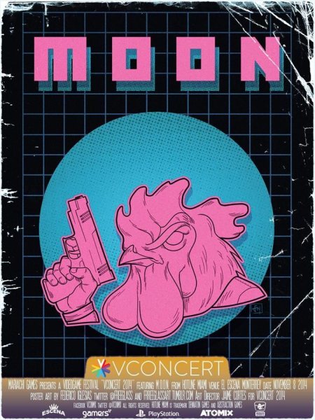 Хотлайн Майами Постер