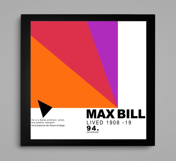 Макс Билл дизайнер плакаты
