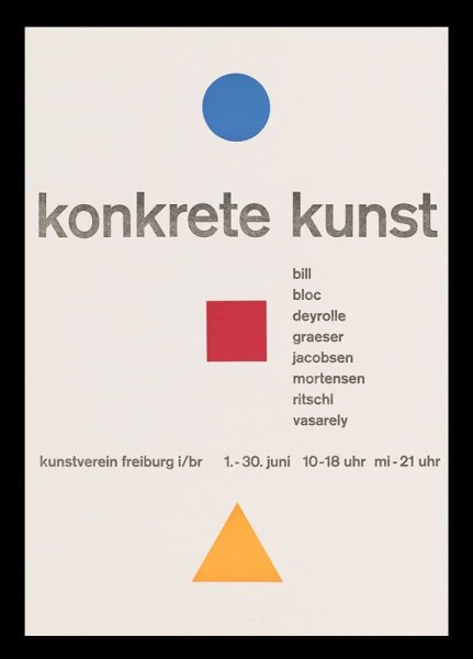 Макс Билл плакат Wohnbedarf