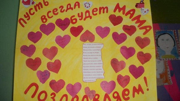 Красивый плакат на день рождения маме