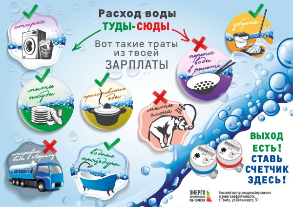 Экономно расходовать воду