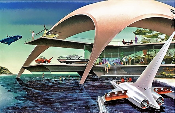 Ретрофутуризм СССР архитектура