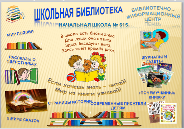 Рекламный плакат библиотеки