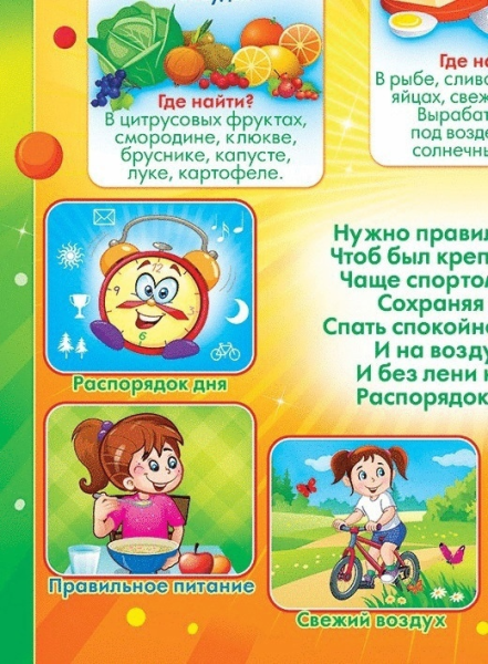 Плакат здоровый образ жизни Смешарики